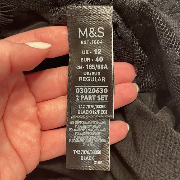 M&S Black Lace Dress - Picture 5 of 5